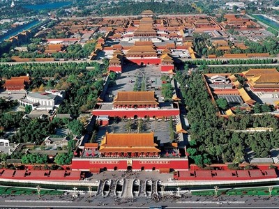 birdview of forbidden city
